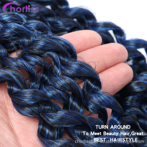 Chorliss 18''Pretwisted Passion Twist Hair Jumbo Distressed Butterfly Loc Wavy Crochet Braids Synthetic Braiding Hair Extension